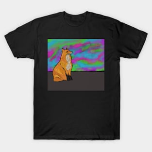 Fox and the Northern Lights T-Shirt